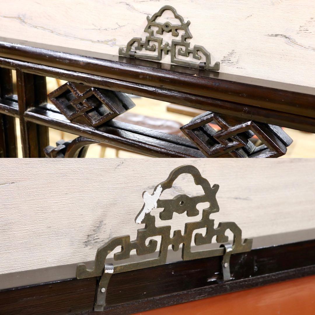 GMHK836H○中国アンティーク ウォールミラー 木製 古材 鏡 壁掛けミラー