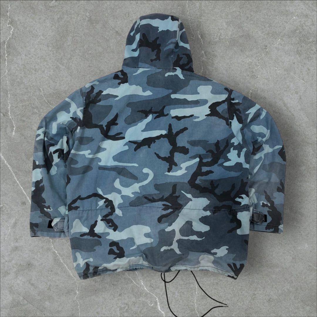 00s米軍 US.ARMY アノラックパーカーミリタリードローコードカモ柄迷彩