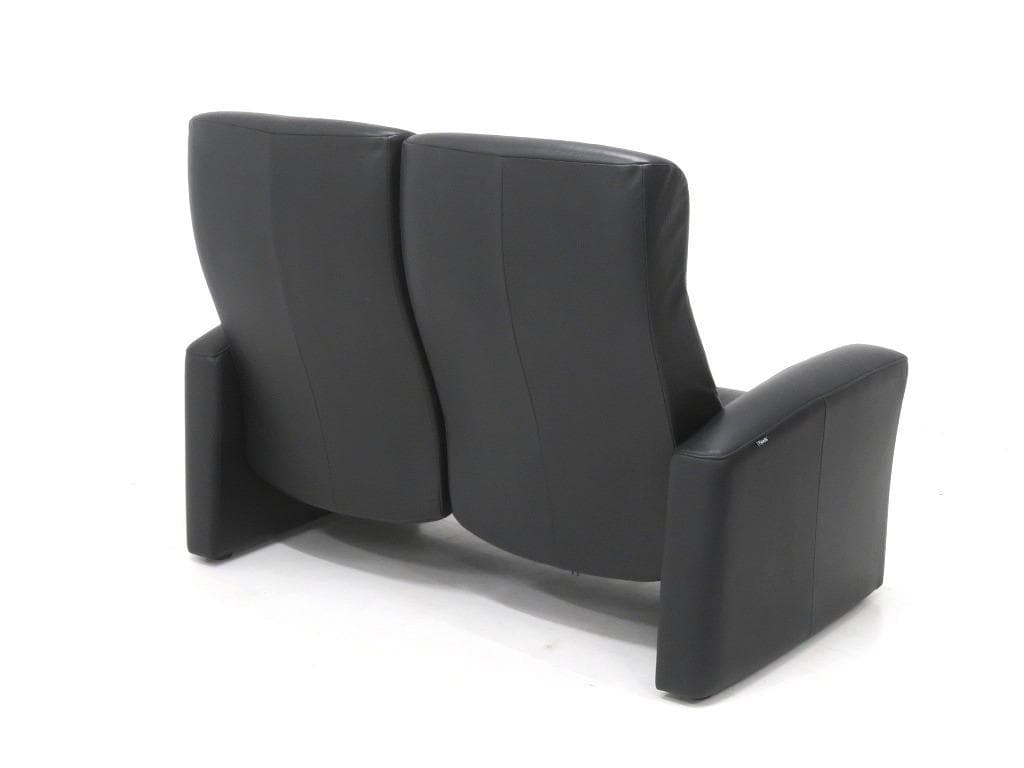 展示品　シモンズ　フィヨルド　総本革　レザー　ラブソファ　2人掛けソファ