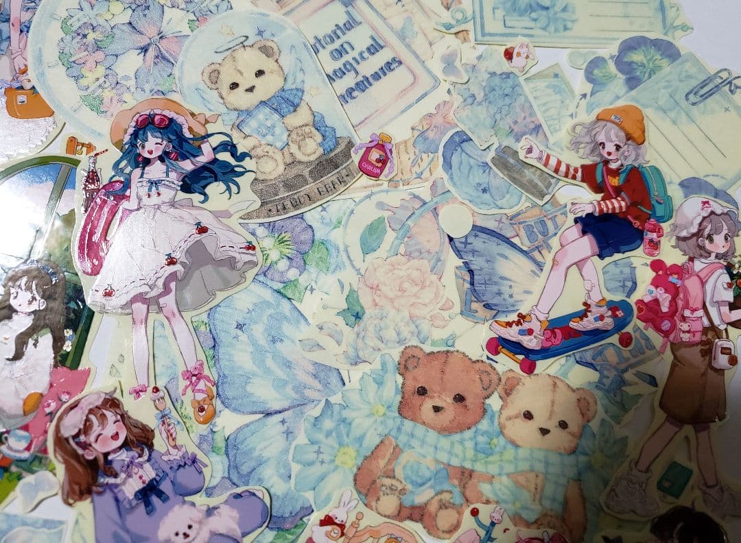 おすそ分け　フレークシール　紙もの詰め合わせ　作家