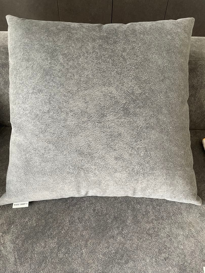 【新品】フランネルソファー クッション単体600×600 HZグレー