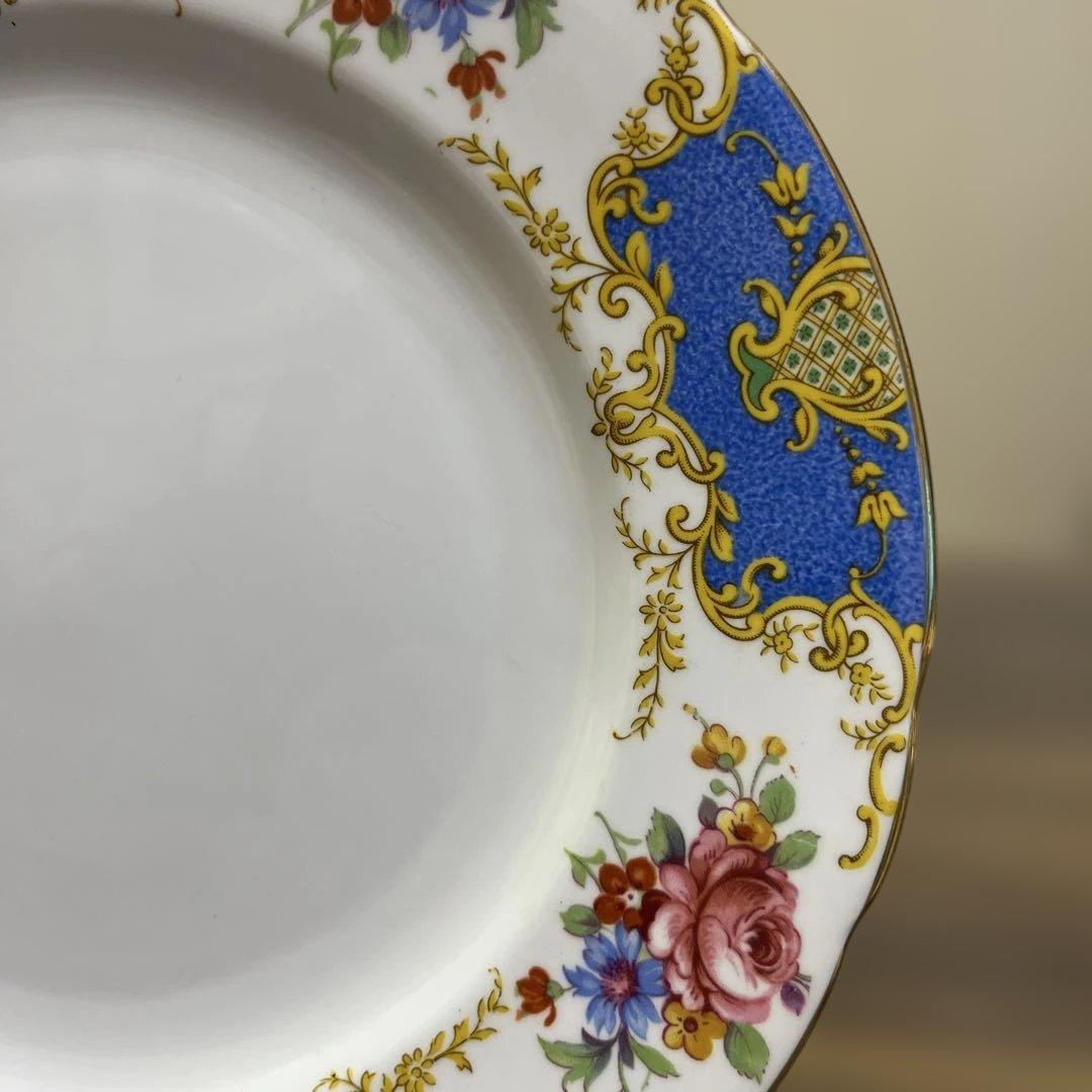 イギリスアンティーク　WINDSORの皿とミルクピッチャーのセット