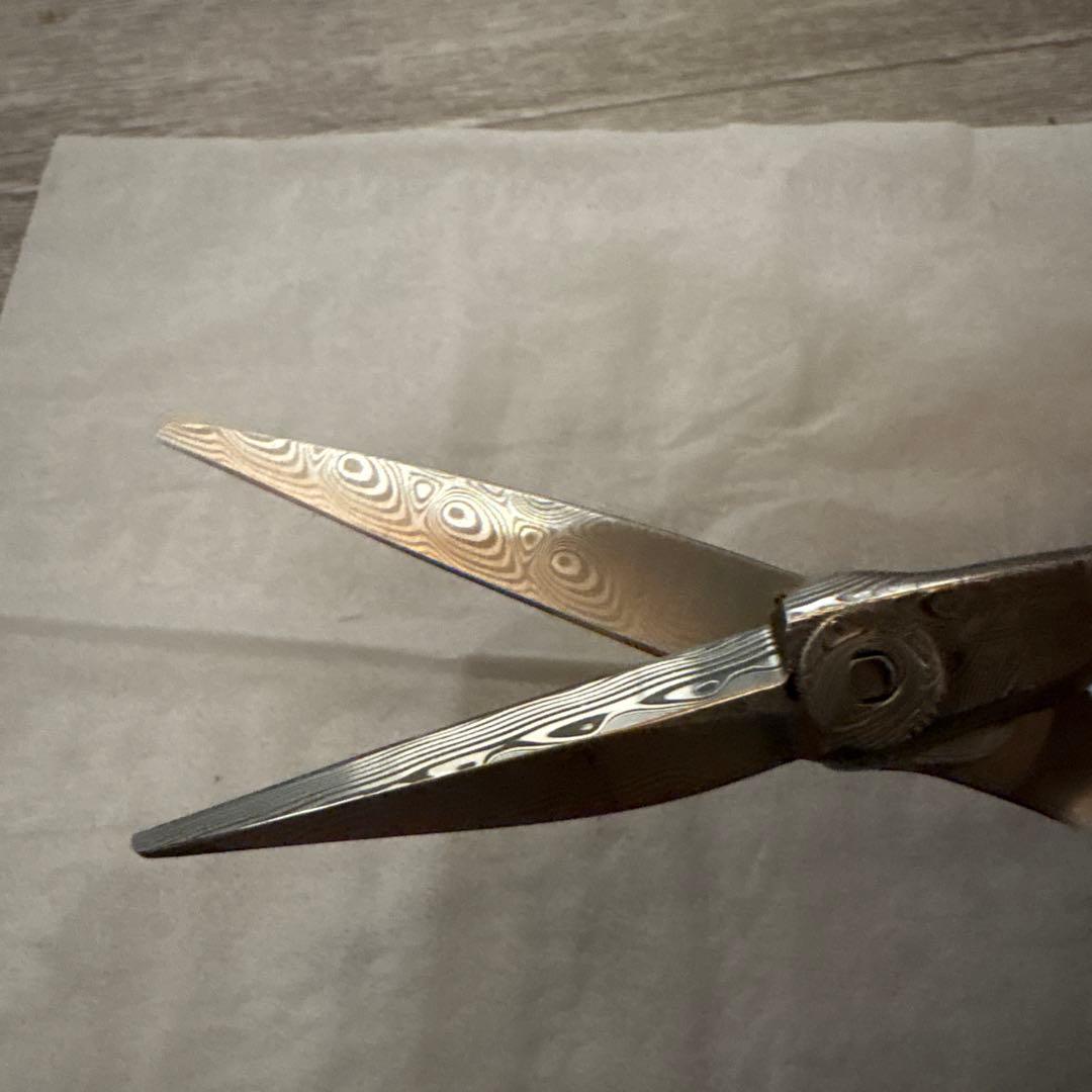 ダマスカス鋼 mizutaniカットシザー 箱あり最終値下げ