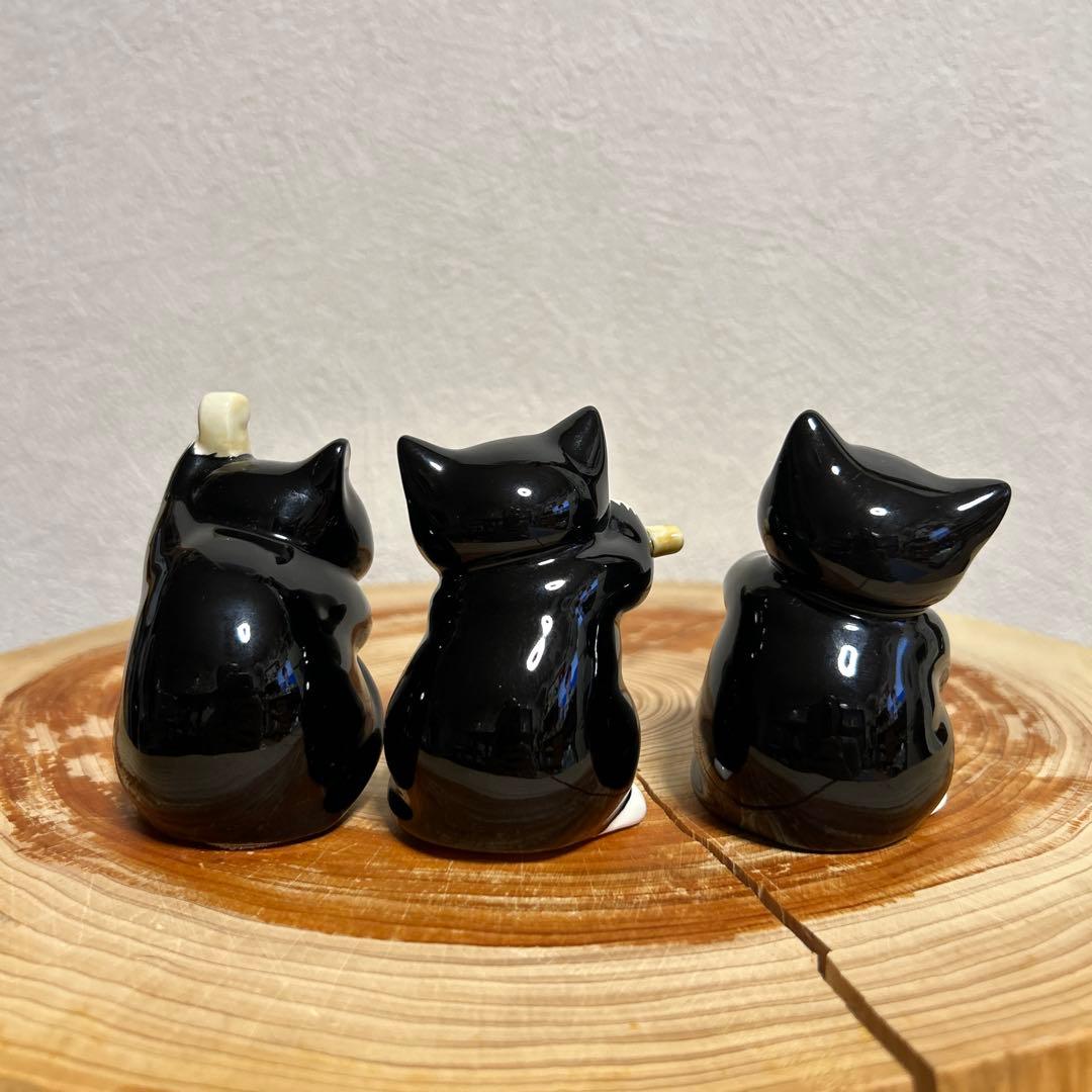 黒猫オーケストラ 置物 セブンコーポレーション 陶器 音楽隊 - メルカリ