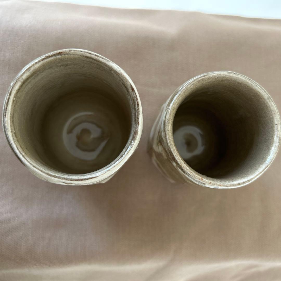 ☆羽柴良一 作 東原窯 志野湯呑 二客 共箱付き☆ - メルカリ