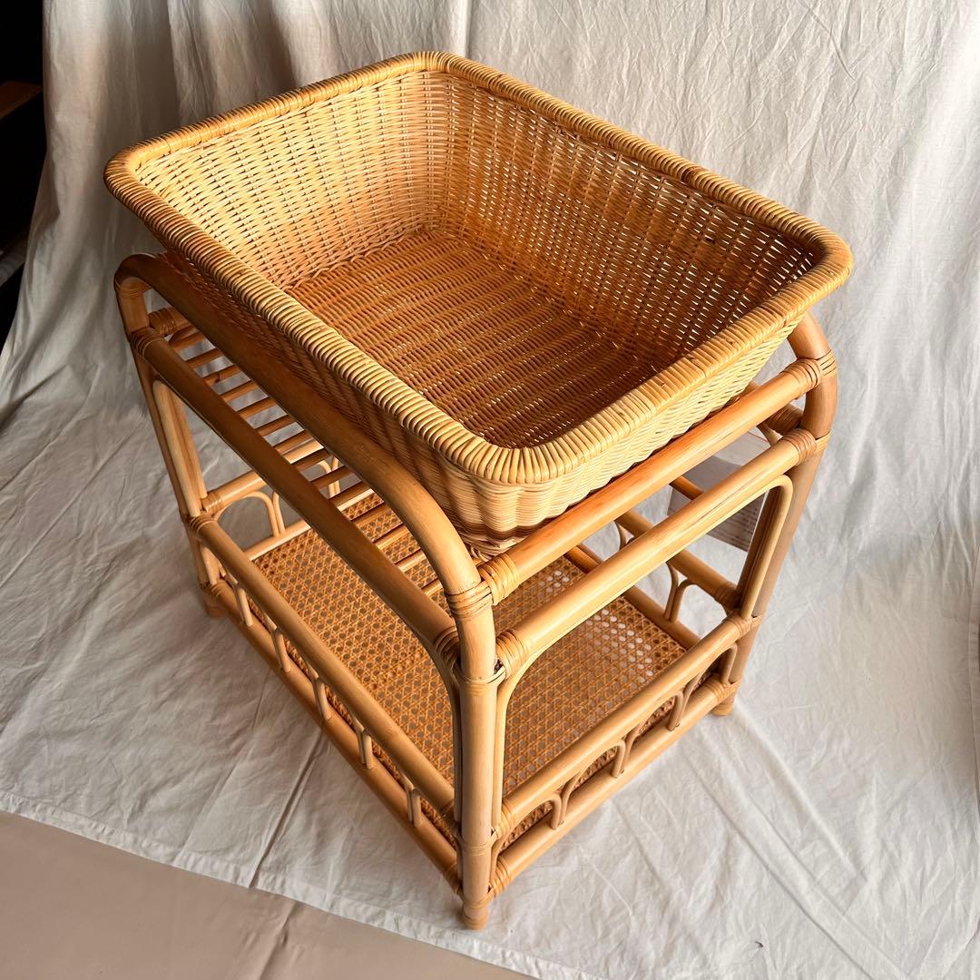 【新品・未使用品】脱衣所用ラタン収納