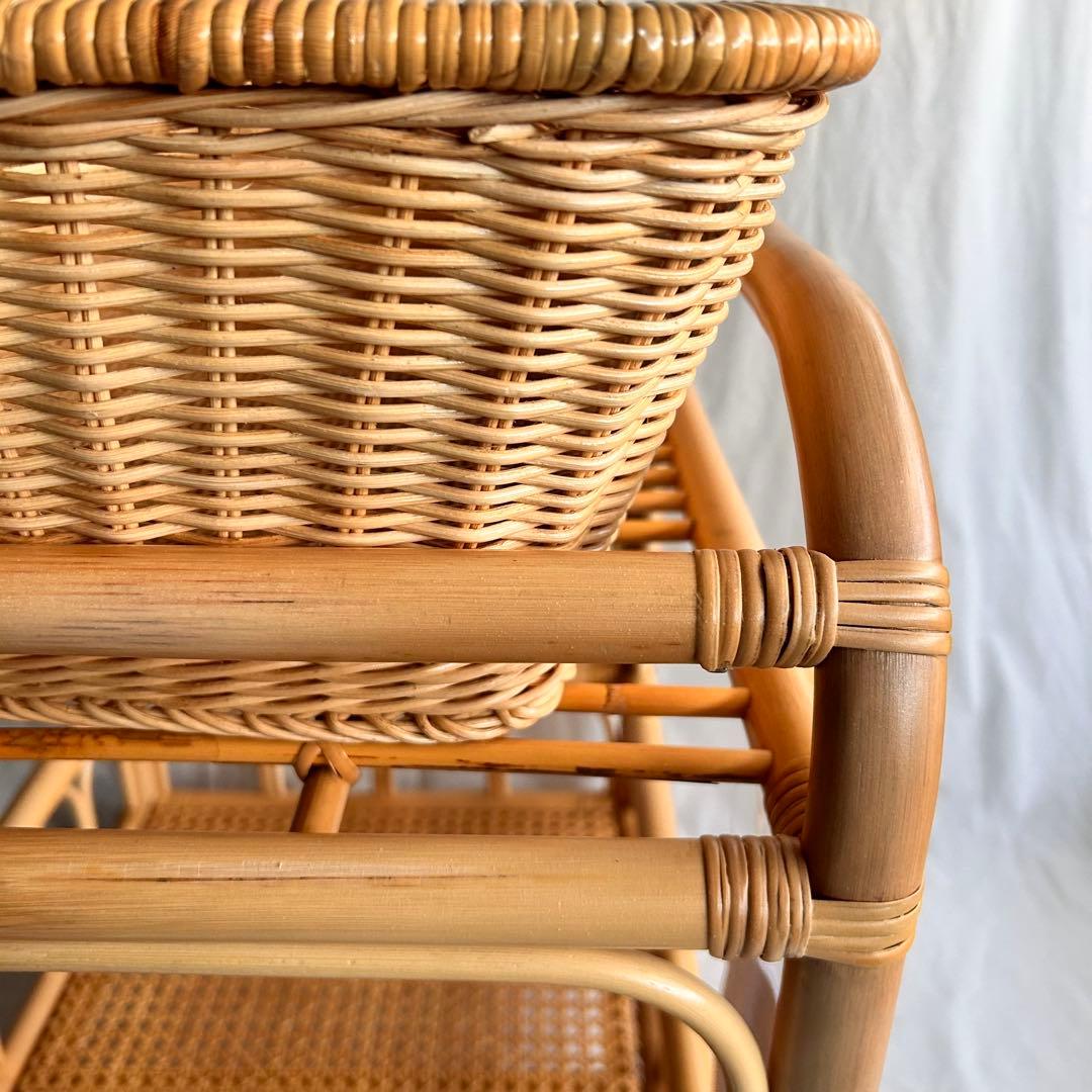 【新品・未使用品】脱衣所用ラタン収納