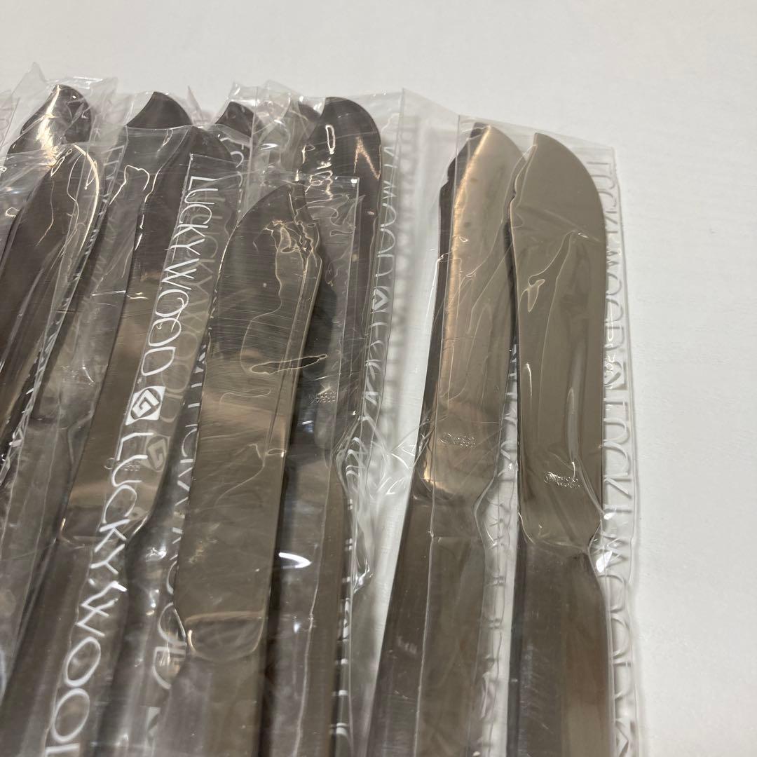 LUCKY WOOD18-12ステンレス　高級カトラリーセット 24点