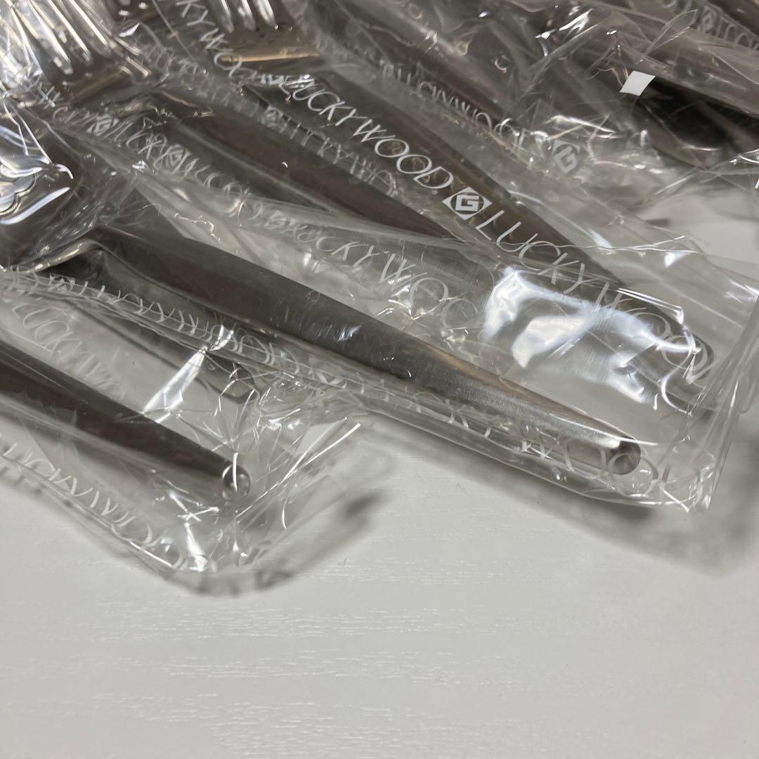 LUCKY WOOD18-12ステンレス　高級カトラリーセット 24点