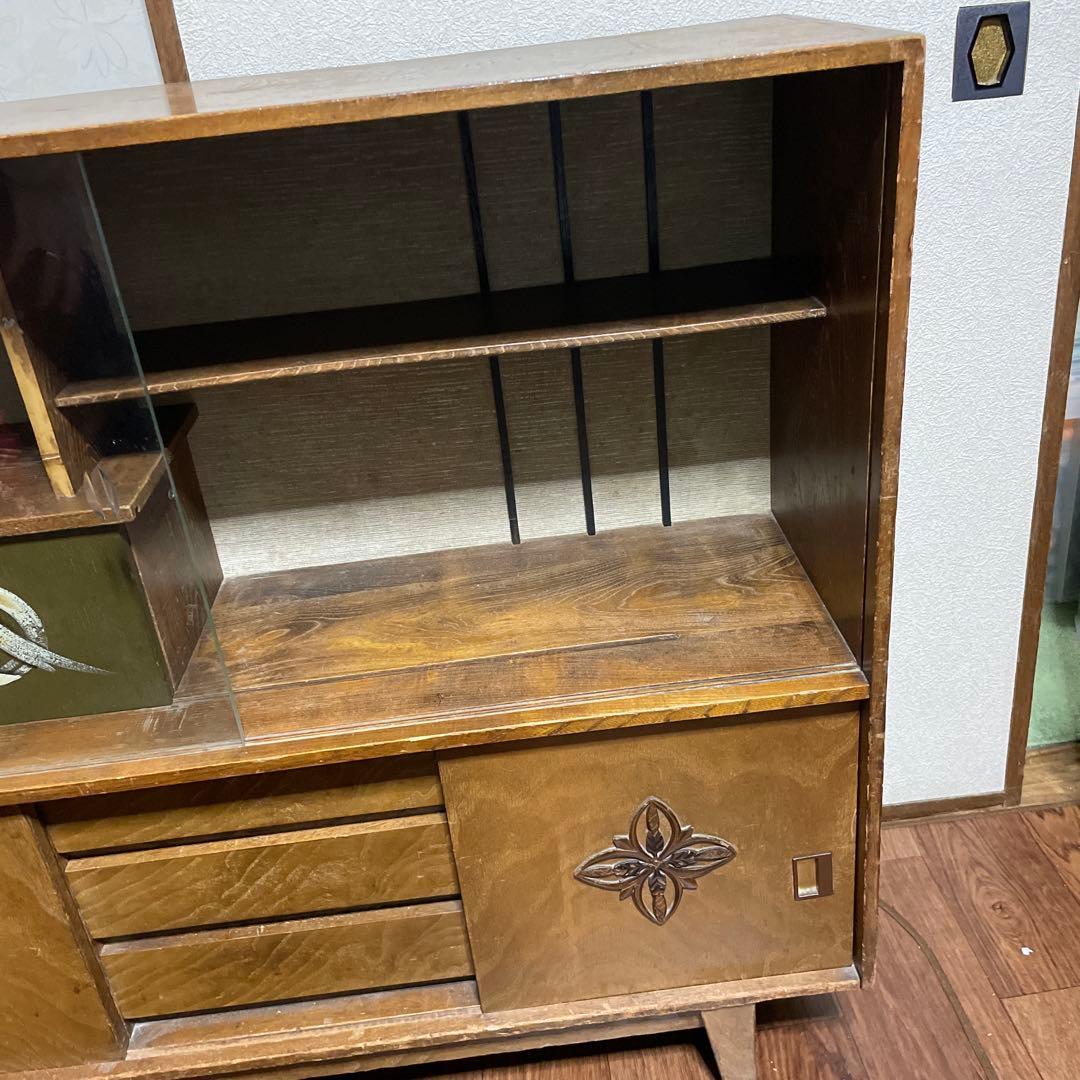 ヴィンテージ家具　ミッドセンチュリー　サイドボード　アンティーク　レトロ　飾り棚