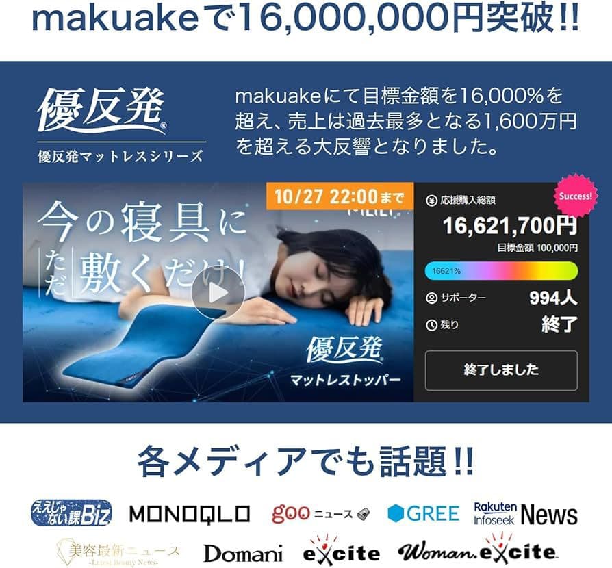 エムリリー 優反発 マットレス シングル 高反発 トッパー 厚さ5cm