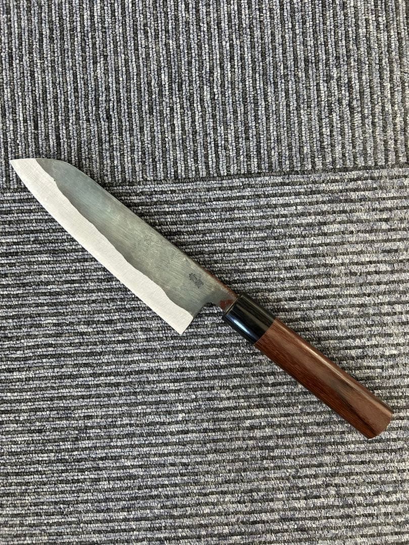 仙助 三徳 包丁 170mm 安来鋼 青紙二号 紫檀シノギ柄 ①