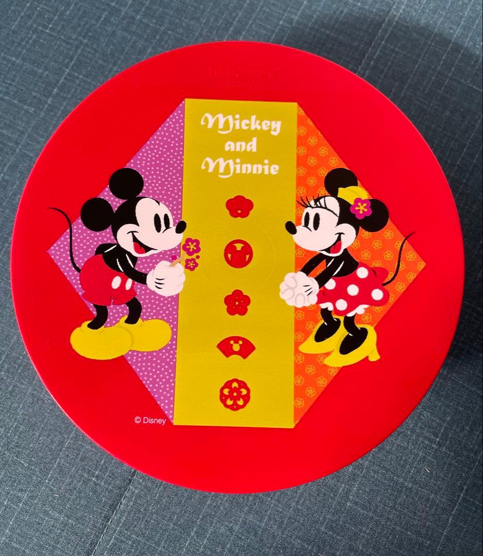 タッパーウェア　ミッキー　重ねうつわ　ラウンド　スクエア　ディズニー