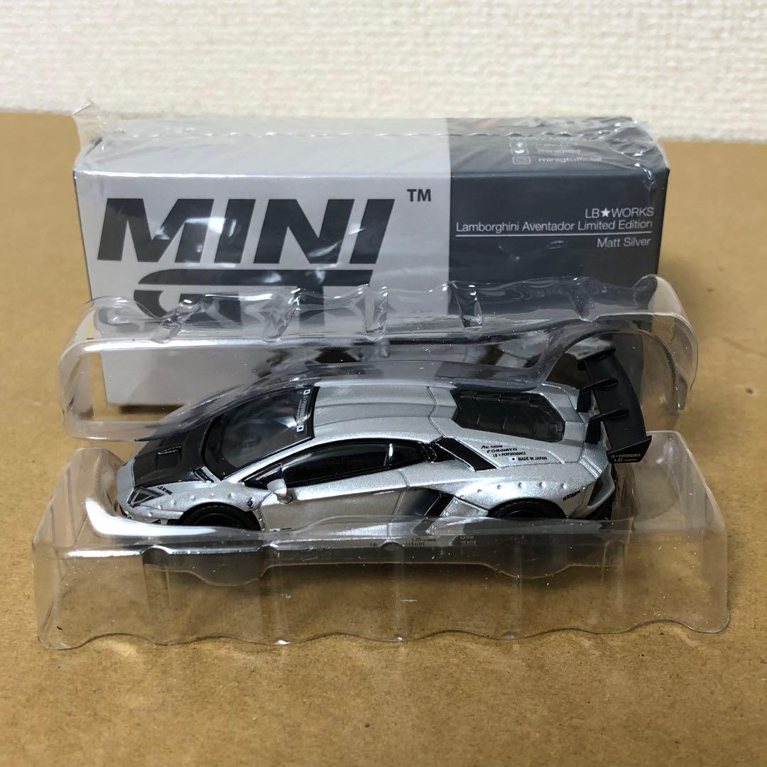 MINI GT LBワークス ランボルギーニ アヴェンタドール マット シルバー