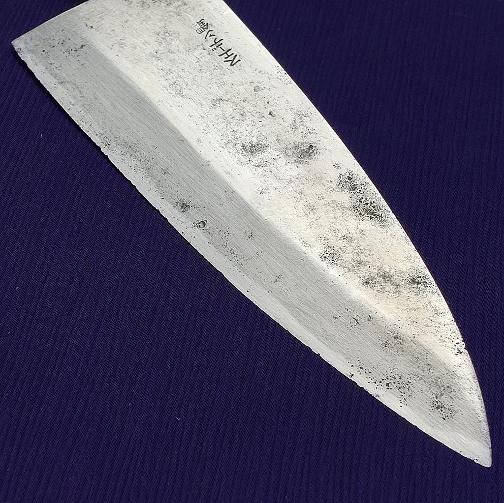出刃包丁 左若丸作 特製 スエーデン鋼 刃長約150㎜ 片刃 庖丁 《0123》