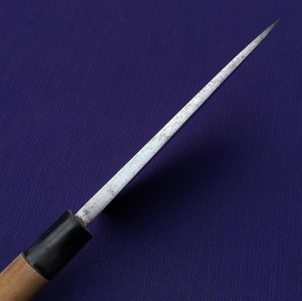 出刃包丁 左若丸作 特製 スエーデン鋼 刃長約150㎜ 片刃 庖丁 《0123》