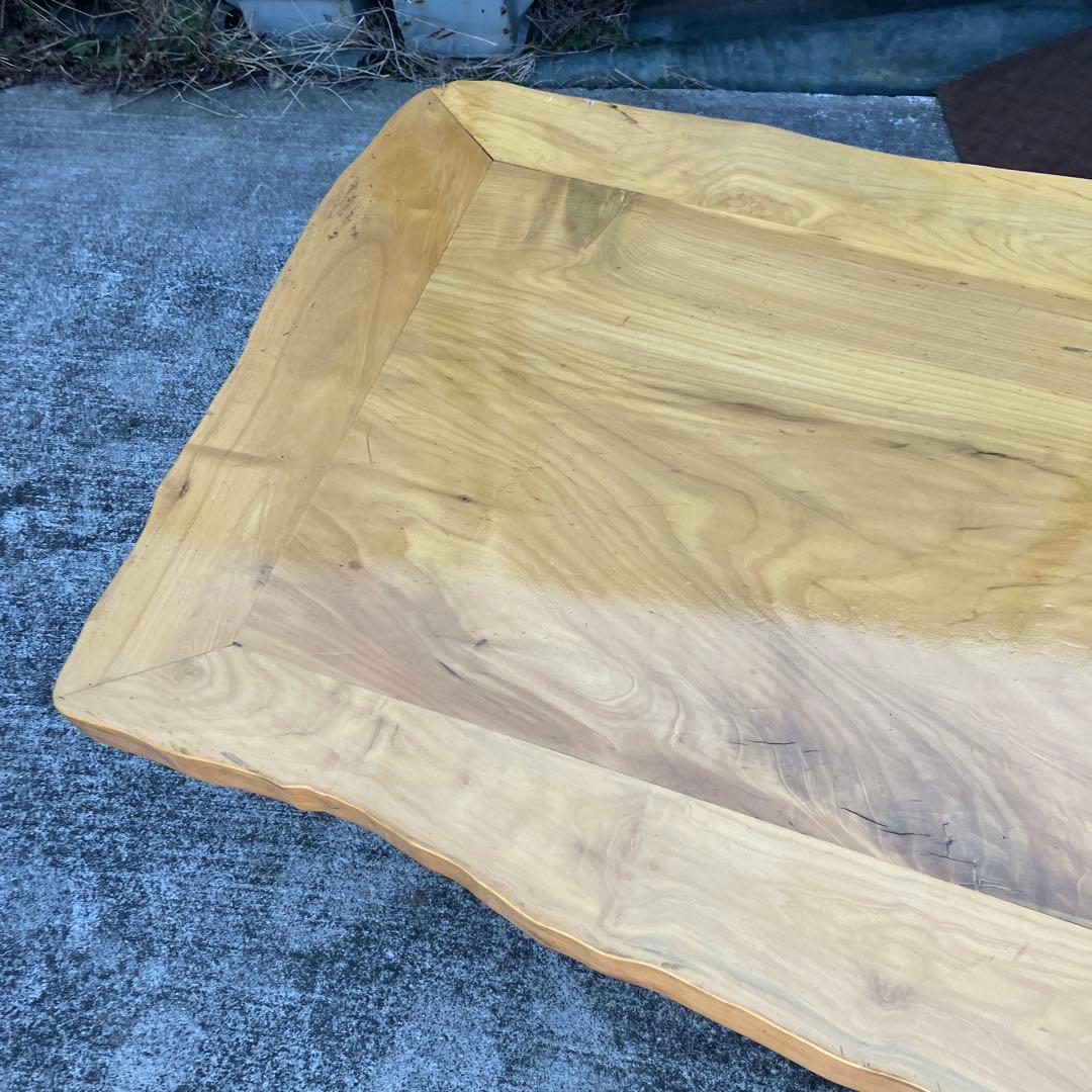 昭和レトロ 一点物 銘木一枚板風 長テーブル 座卓 古家具 ビンテージ 古民家