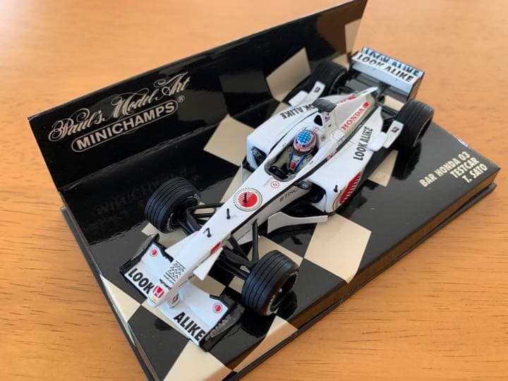 直筆サイン入り ミニチャンプス 佐藤琢磨 BAR 003 TEST CAR - メルカリ