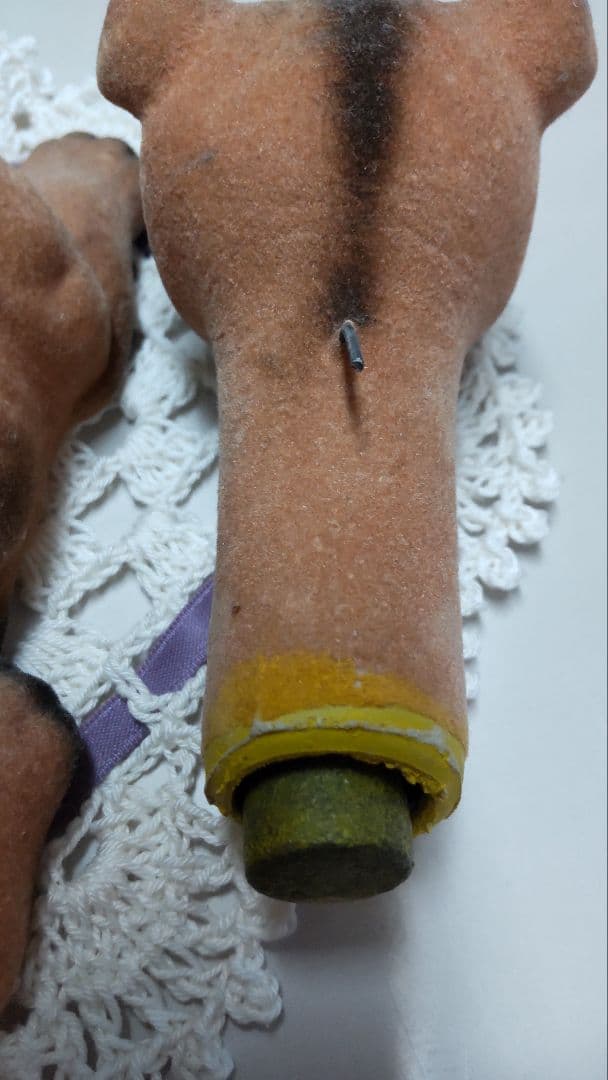 希少　昭和レトロ　犬の置物 （割れない紙質　ペーパーマシエ製）