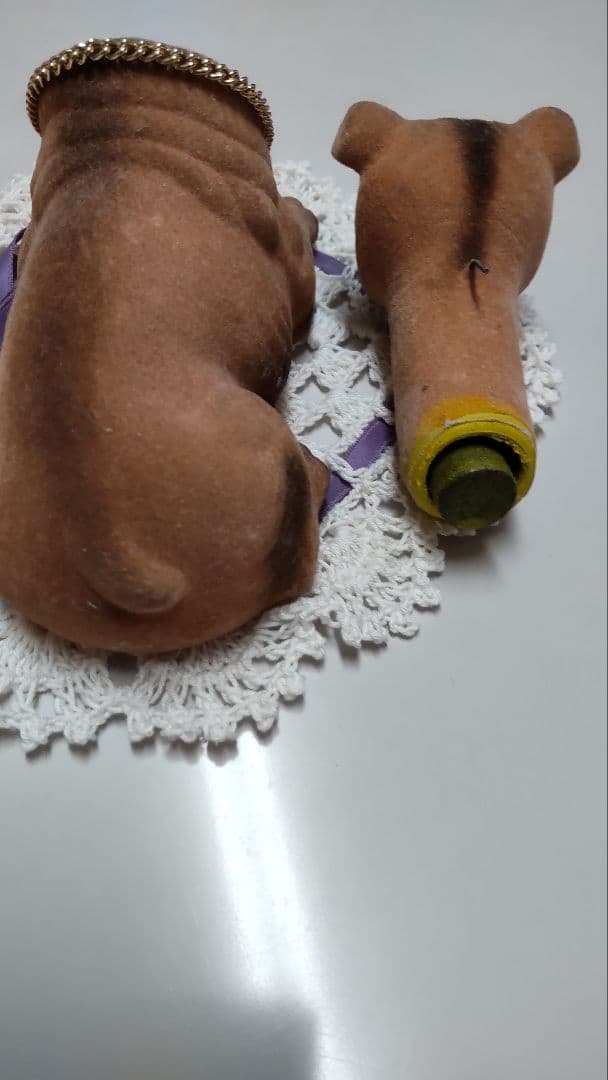 希少　昭和レトロ　犬の置物 （割れない紙質　ペーパーマシエ製）