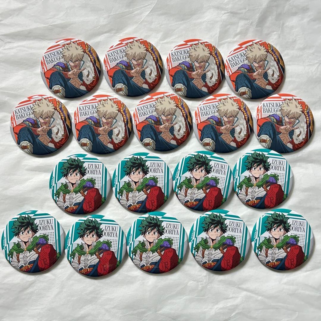 ヒロアカ 爆豪勝己 緑谷出久 缶バッジ 十傑 JF2025