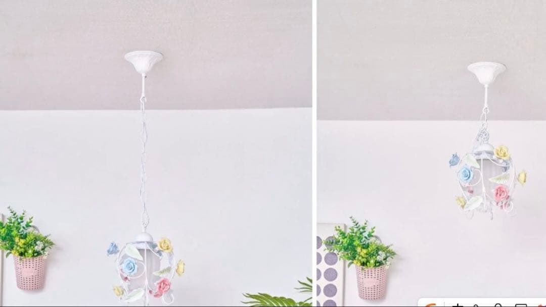 シャンデリアペンダントライト　おしゃれ　かわいい