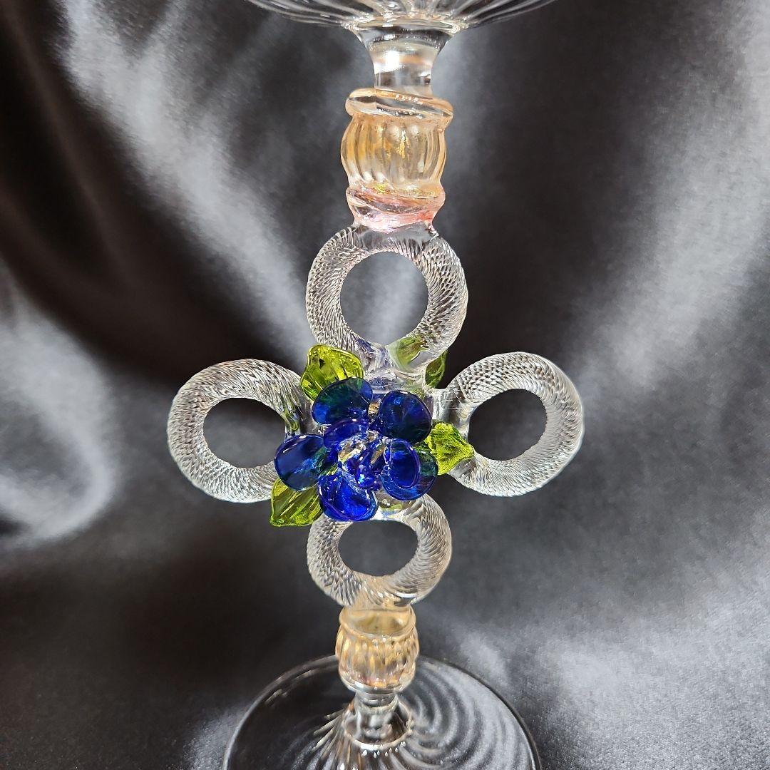 ベネチアンガラス ムラーノガラス コンポート イタリア ヴェネチアングラス