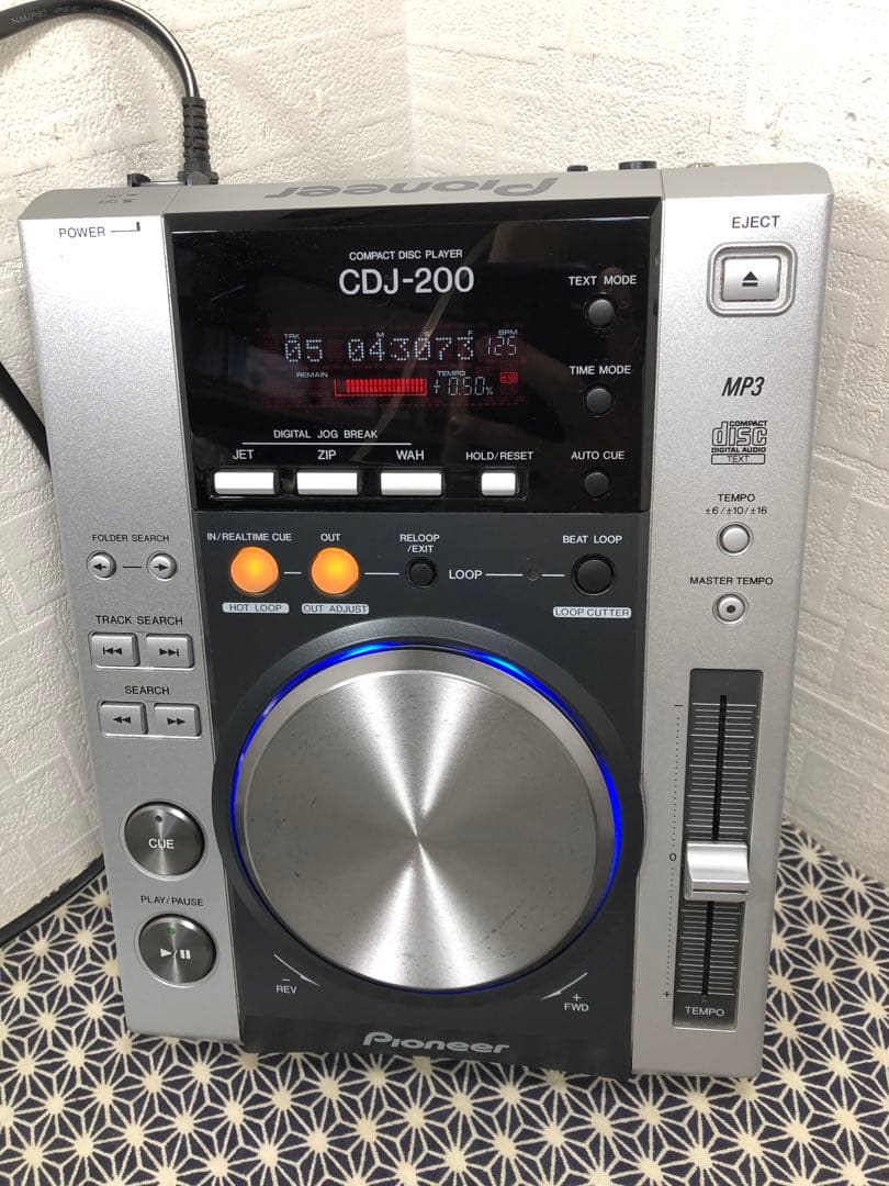 Pioneer dj パイオニアCDJ-200 レンズクリーニング電源コード