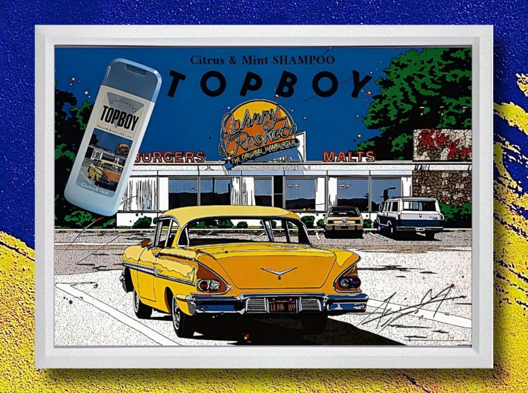 鈴木英人 / TOP BOY【A4サイズ写真ポスターフレーム付き５点セット】