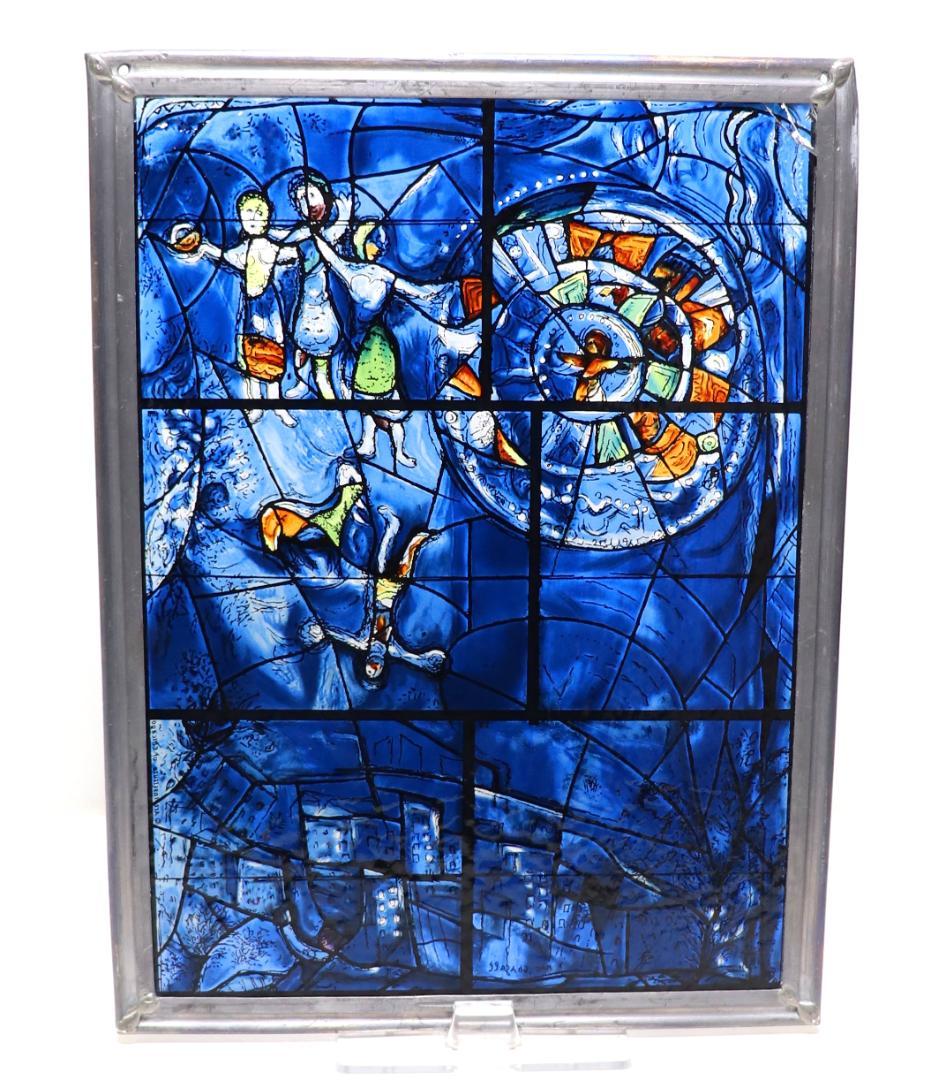 マルク・シャガール 大型ヴィンテージ ステンドグラス アメリカウィンドウズ3/4