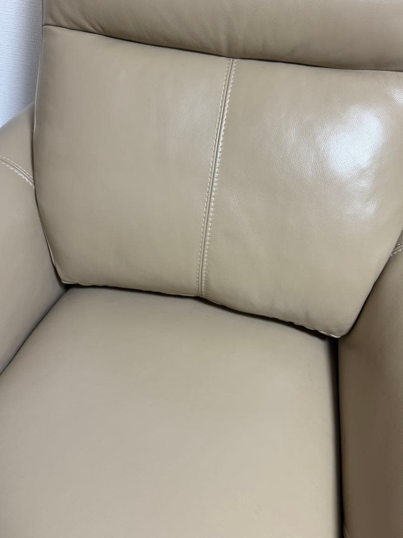 1人掛け電動リクライニングソファ 厚革 タイプ (アネーロ NV BE)