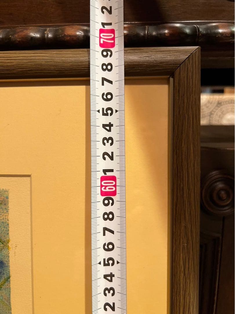 ジル・ゴリチ リトグラフ プロバンスのローズガーデン アート 額縁