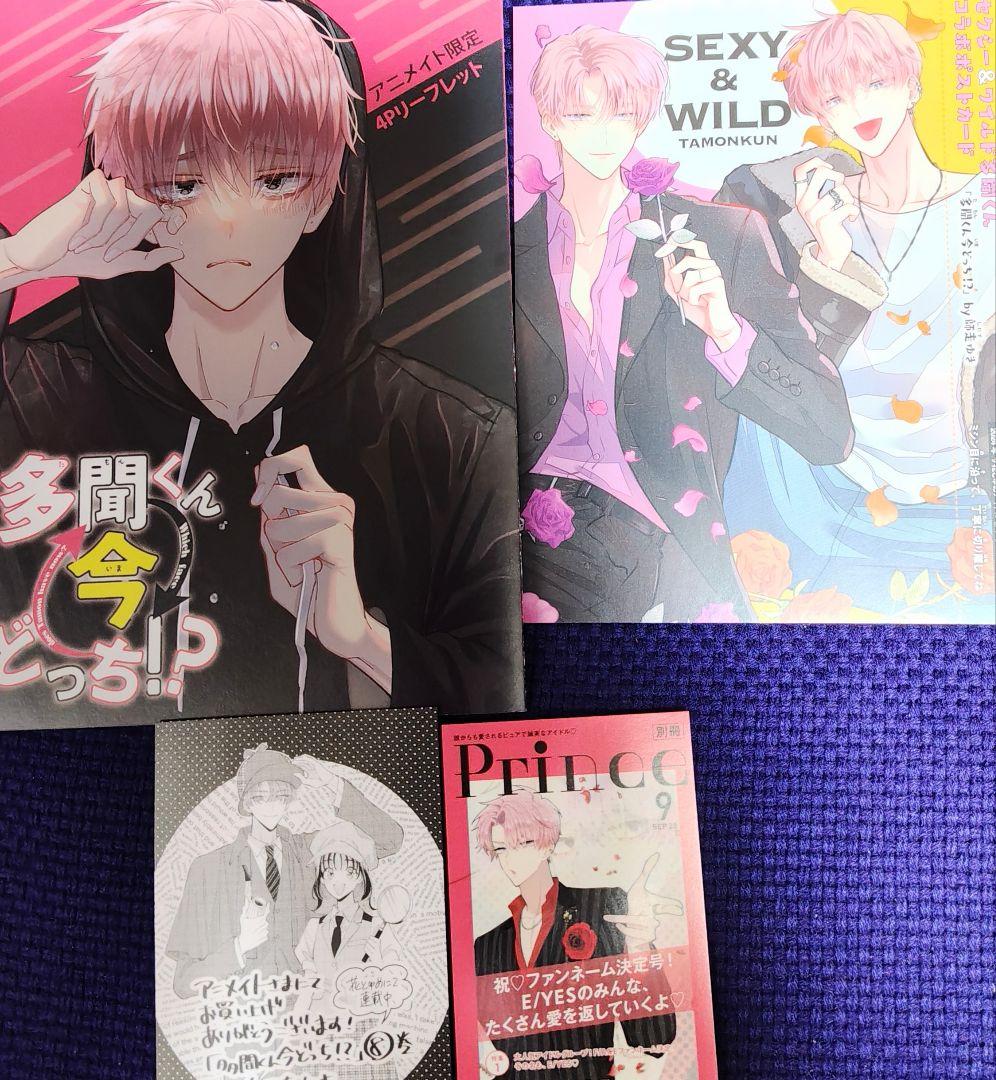 多聞くん今どっち カード 師走ゆき 花とゆめ TSUTAYA ポストカード 他