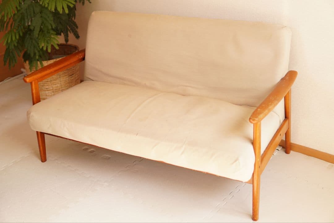 カリモク　Kチェア　2シーター　オールドカリモク　2人掛けソファ