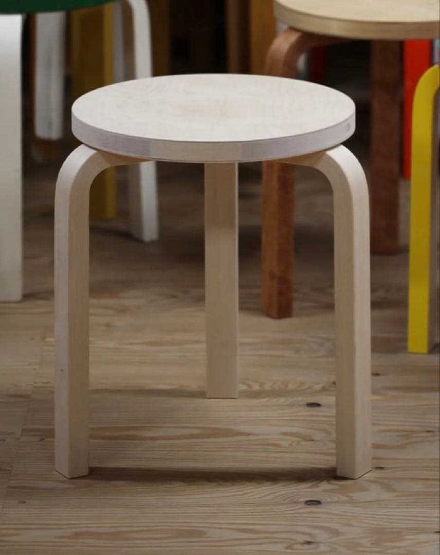artek スツール60 無塗装　アルテック　廃盤