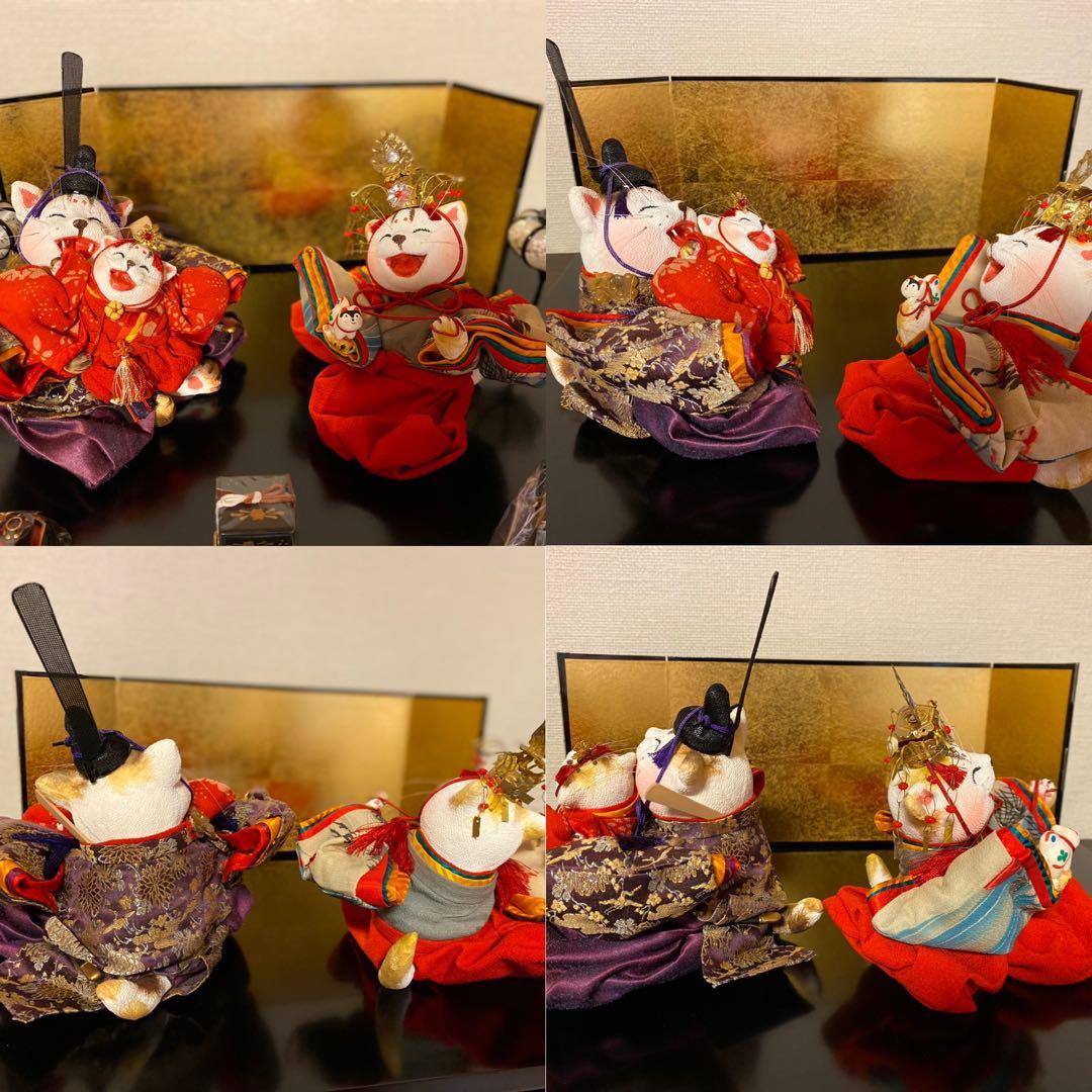 創作人形作家石渡いくよ作◇雛人形◇猫雛人形◇古布縮人形◇笑顔溢れる