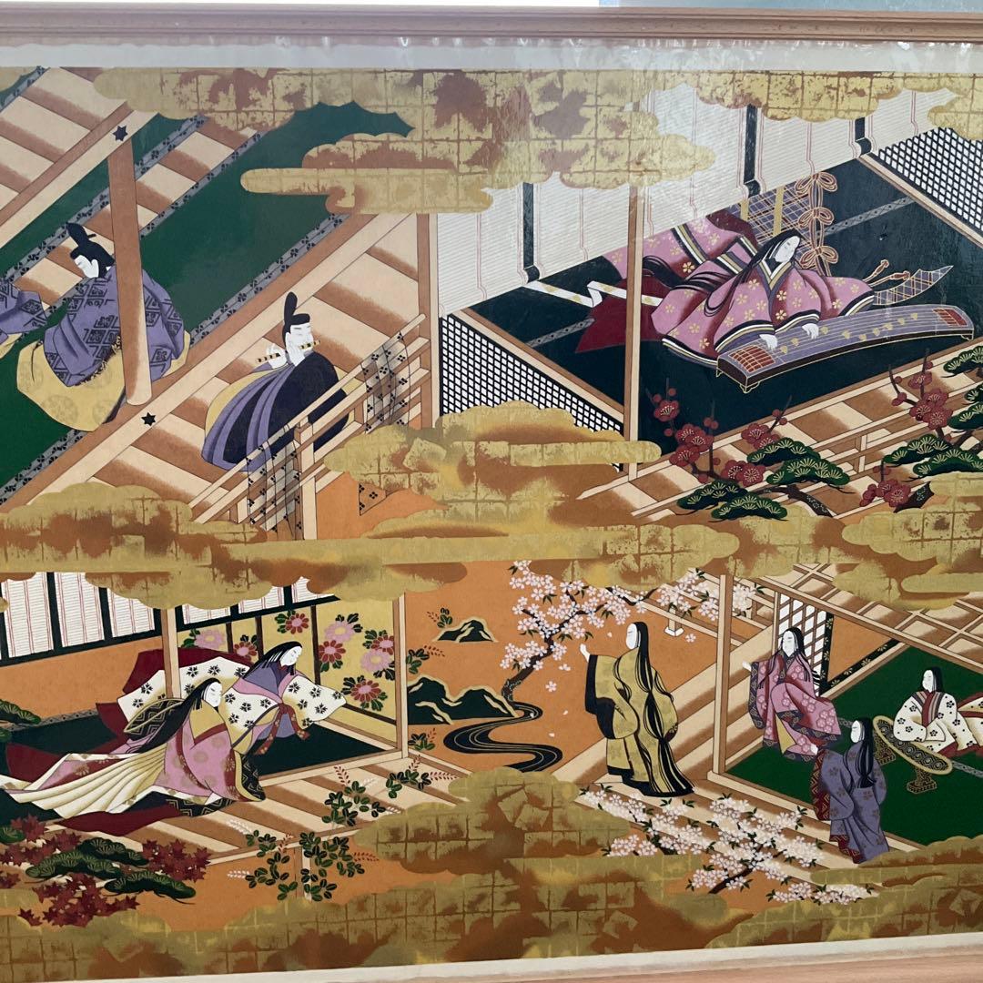 額を特別に作って頂きました。　和紙の作品で大変趣が御座います。