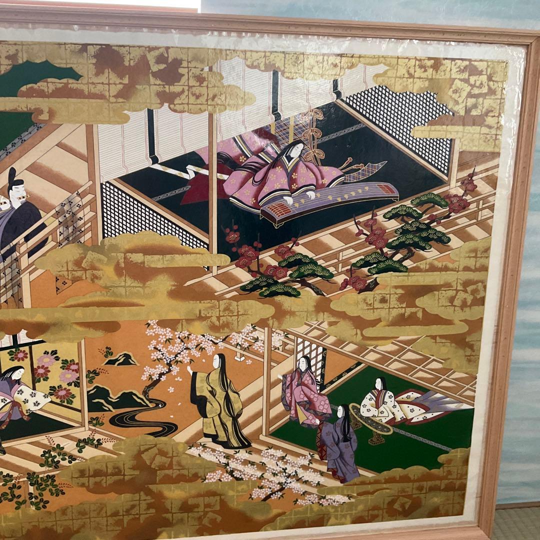 額を特別に作って頂きました。　和紙の作品で大変趣が御座います。