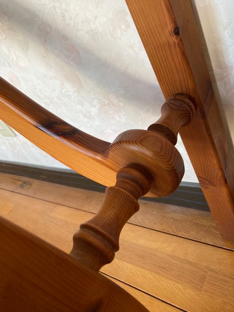 オランダ製　コンソールテーブル 無垢　パイン材　輸入品　猫脚　サイドテーブル