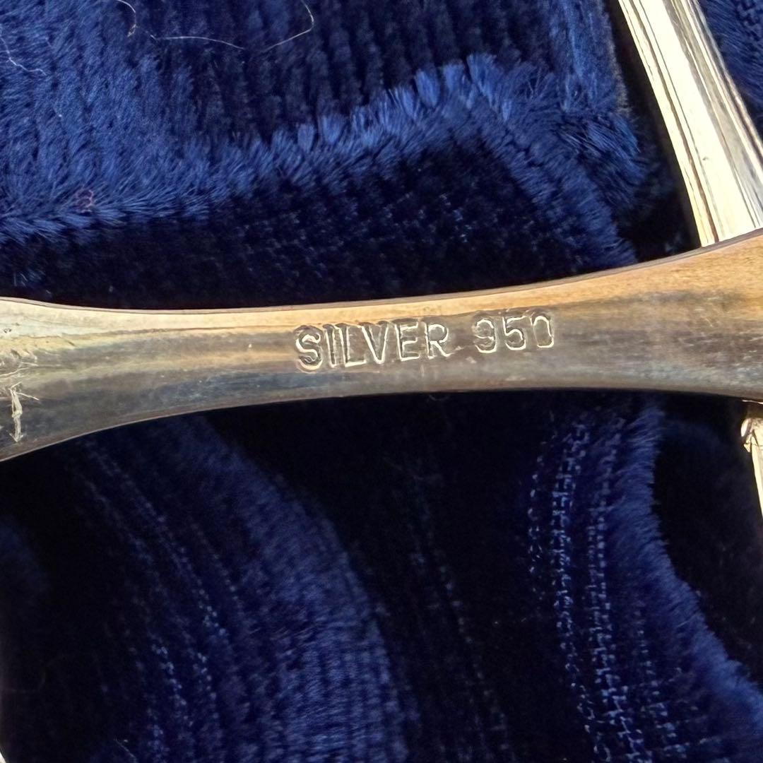 純銀SIVER950 ティースプーンセット　6本　約87g