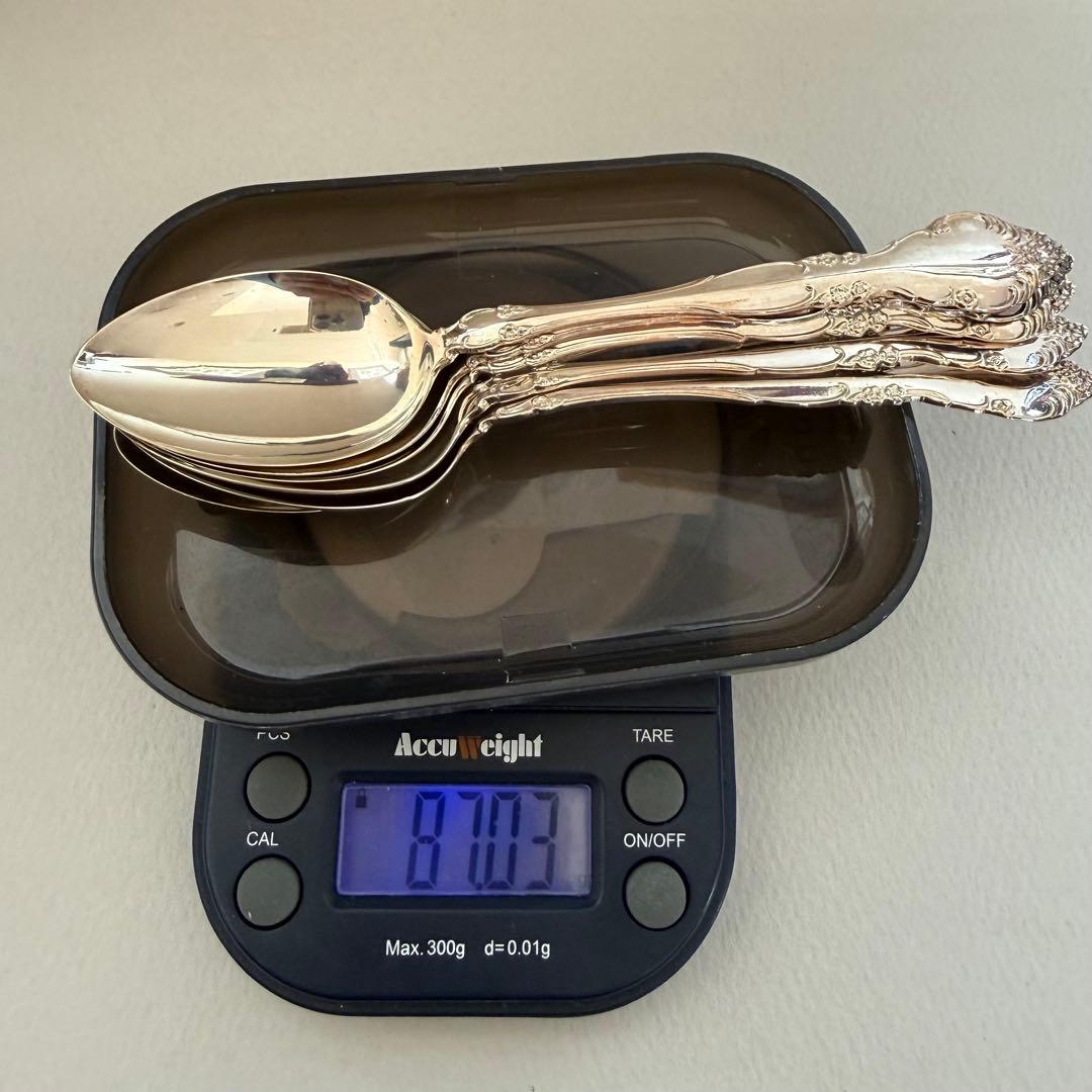 純銀SIVER950 ティースプーンセット　6本　約87g