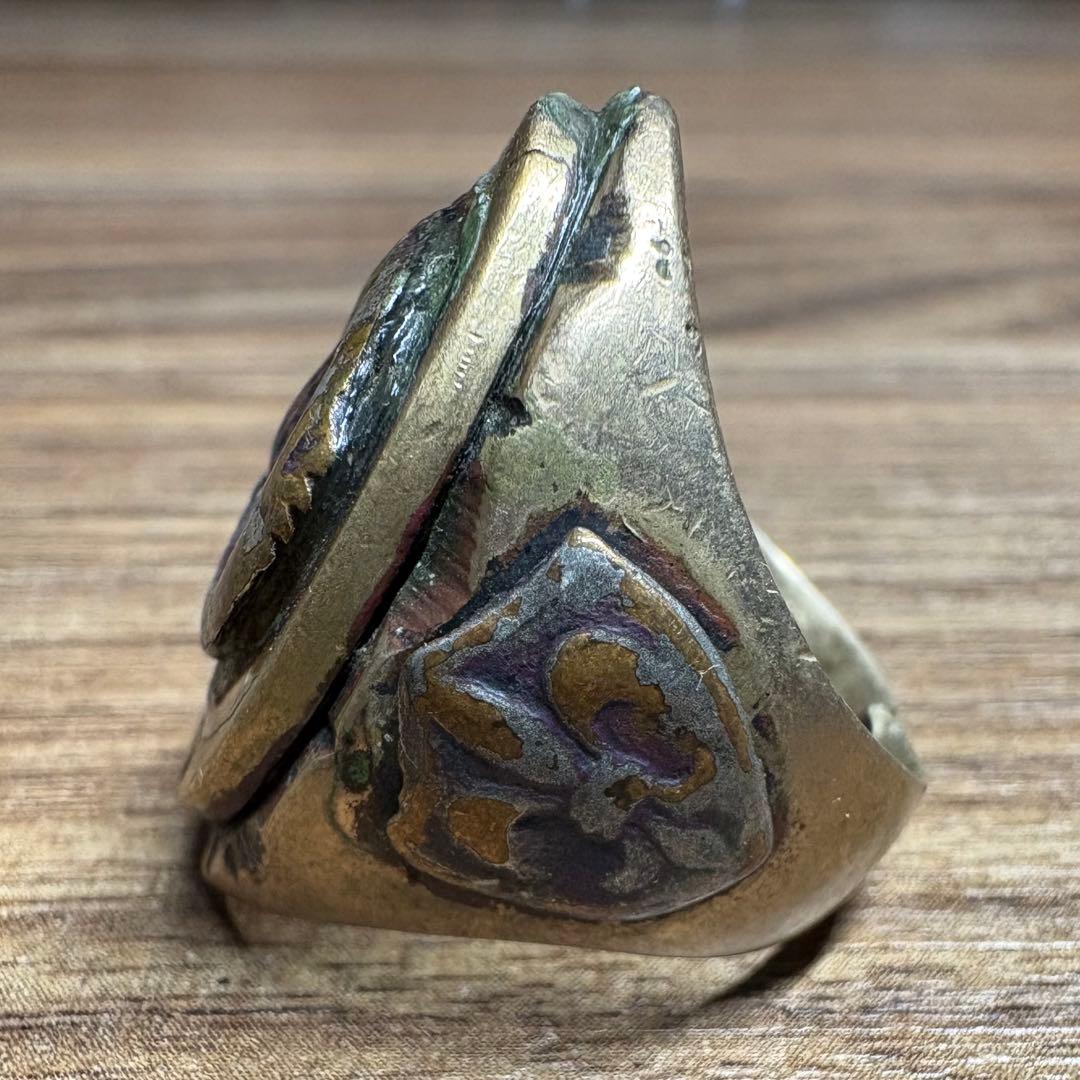 40s 50s メキシカンリング バイカーリング レア ドラゴン ヴィンテージ