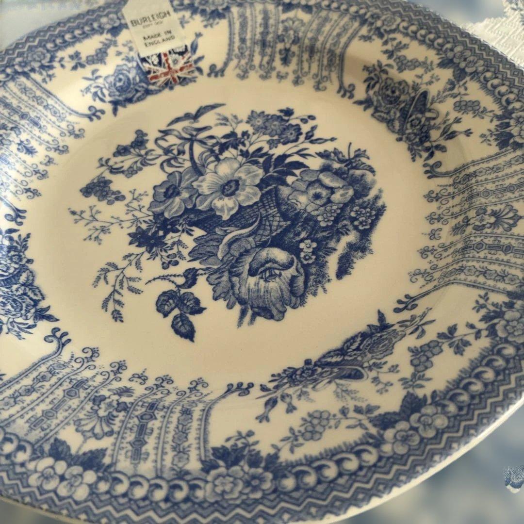 BURLEIGH バーレイ　フローラ　ブルー　ピンク　計4枚　おまけ付