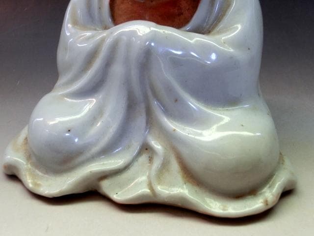 置物■達磨 白磁 だるま オブジェ 古玩 唐物 中国 古美術 時代物 骨董品■