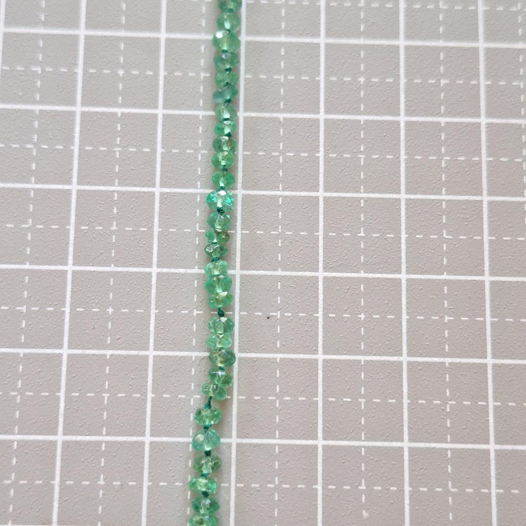 エメラルド.ノット　ブレスレット　コロンビア産エメラルド