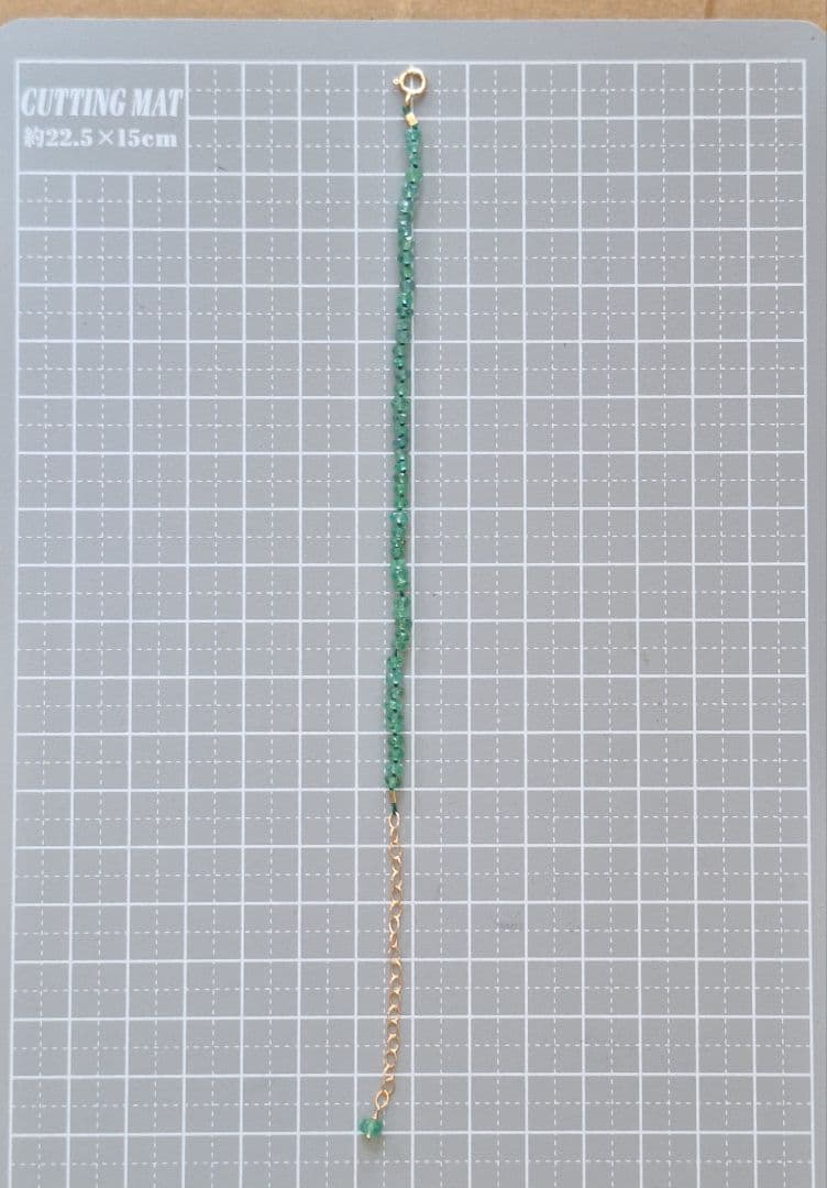 エメラルド.ノット　ブレスレット　コロンビア産エメラルド