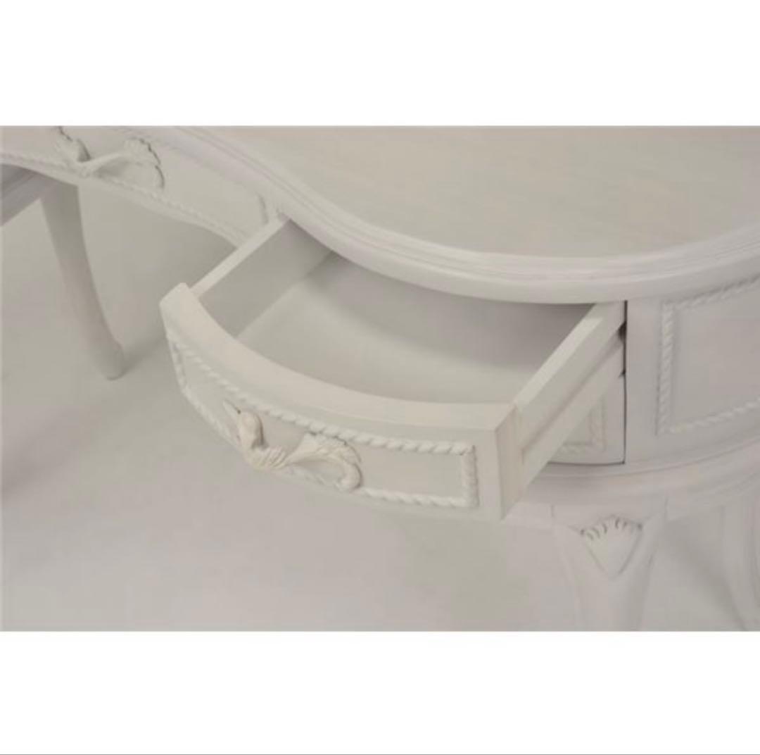 ホワイト アンティーク風 ドレッサー 約幅115cm 定価22万円