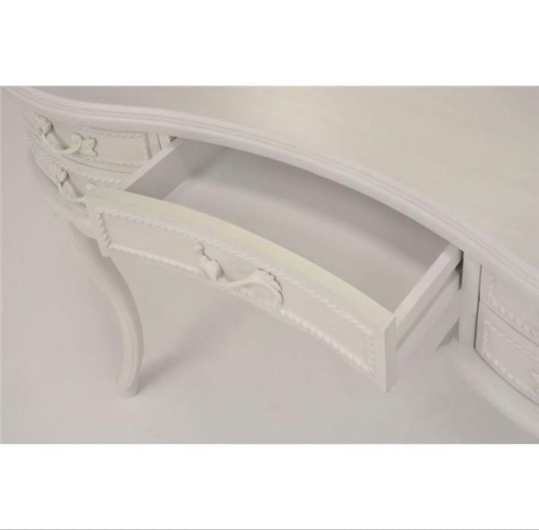 ホワイト アンティーク風 ドレッサー 約幅115cm 定価22万円