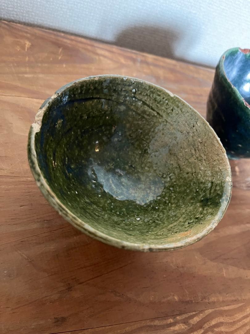 kimhono キムホノ　織部焼　お茶碗　ペアセット