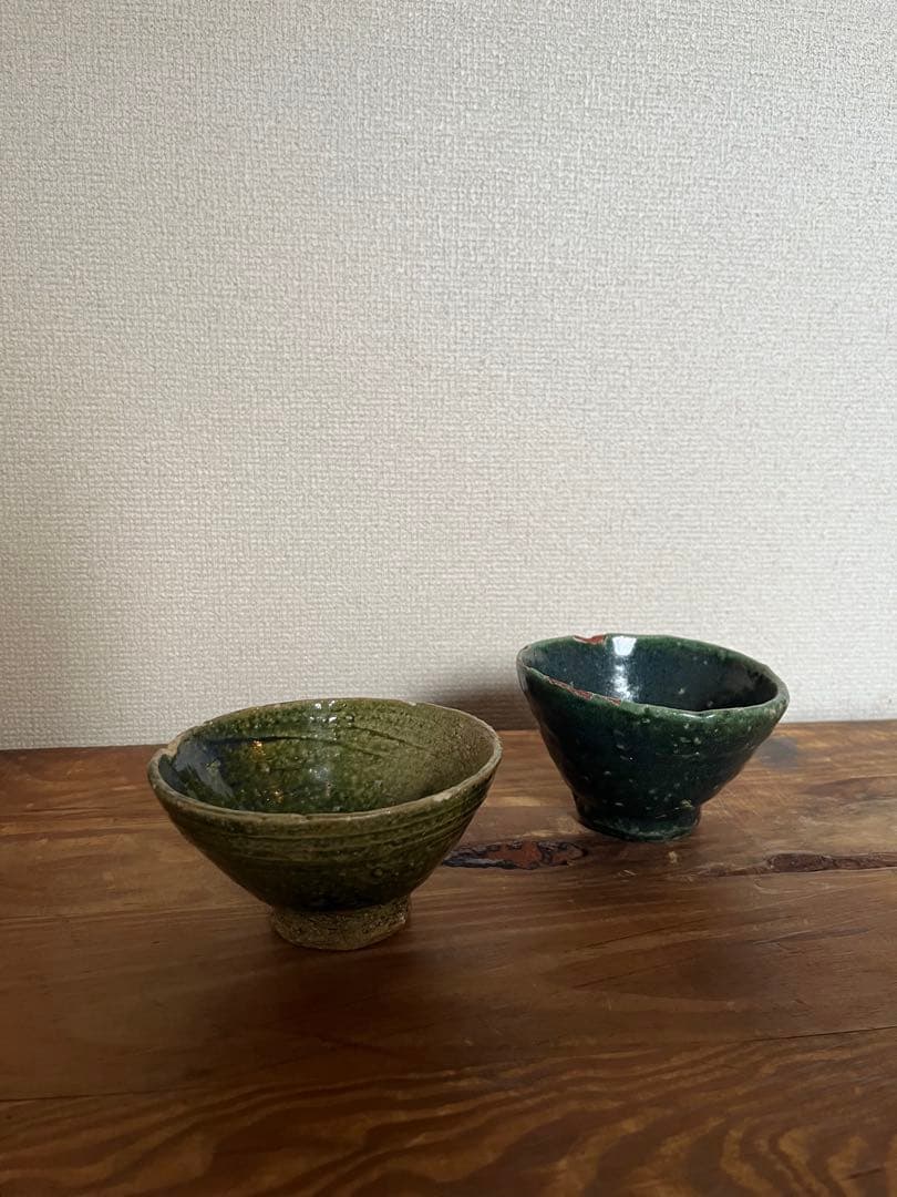 kimhono キムホノ　織部焼　お茶碗　ペアセット